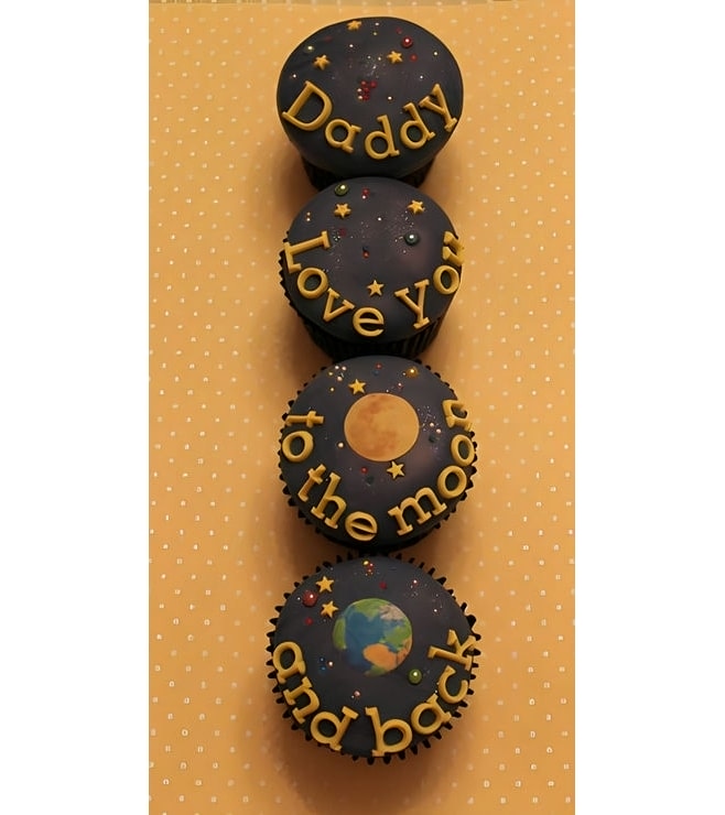 إلى القمر كب كيك عيد الأب