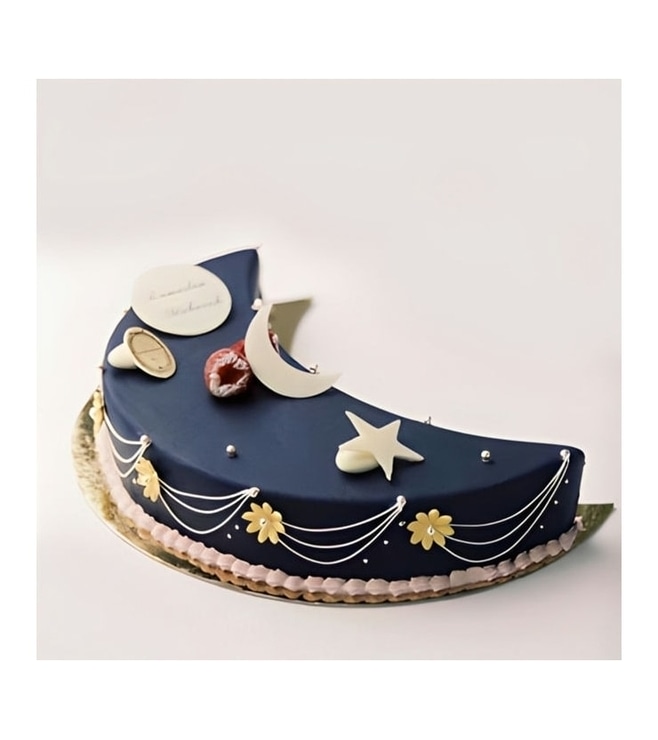 كعكة رمضان أنيقة باللون الأسود