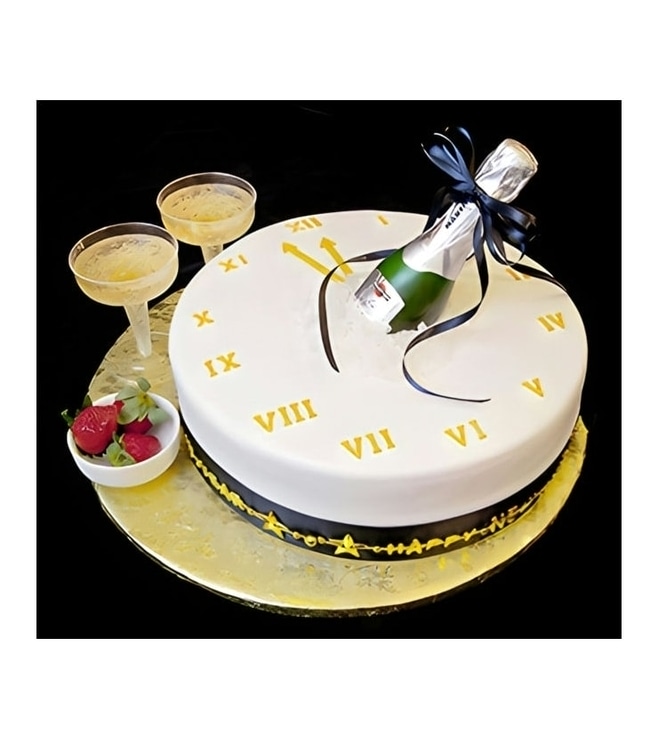 كعكة احتفال رأس السنة الجديدة