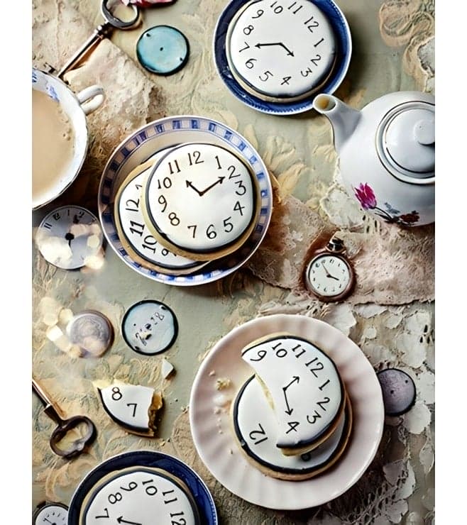 رمز الوقت كعكات رأس السنة الجديدة