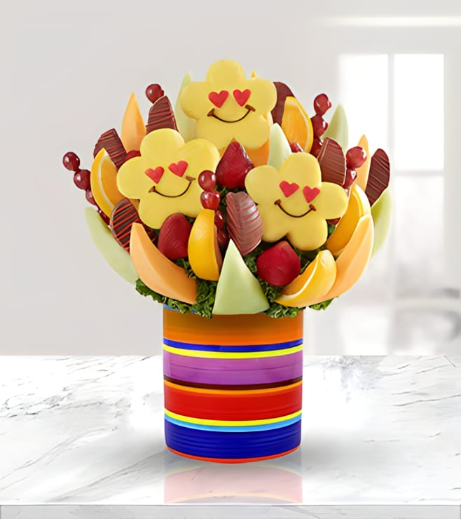 باقة فواكه قوس قزح المبهجة