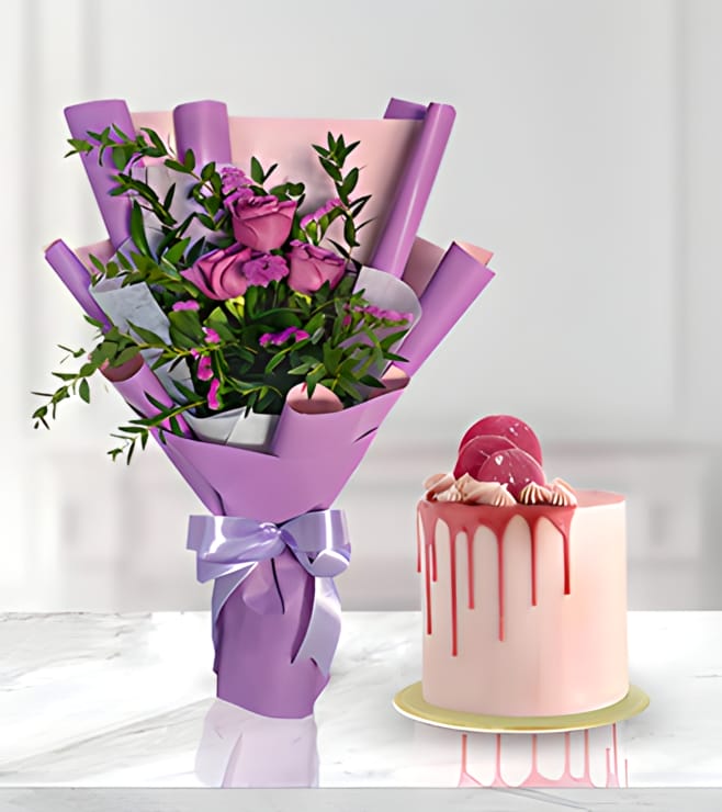 حزمة هدايا فاخرة لامعة، كعكات أحادية اللون