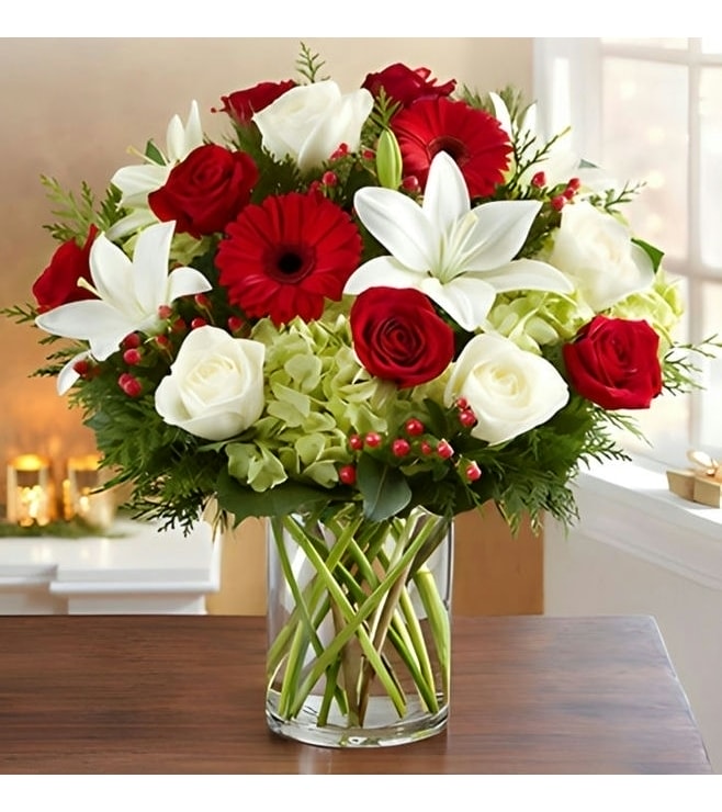 باقة عيد الأعياد الأنيقة، ورود