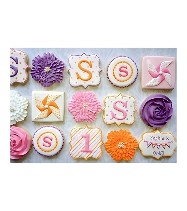 Origami Fun Custom Birthday Cookies, Cookies