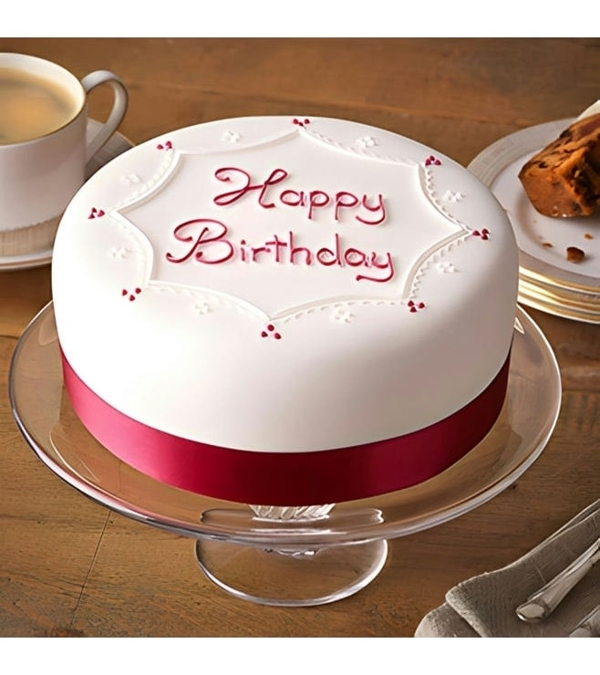 كعكة عيد ميلاد الشريط الأحمر