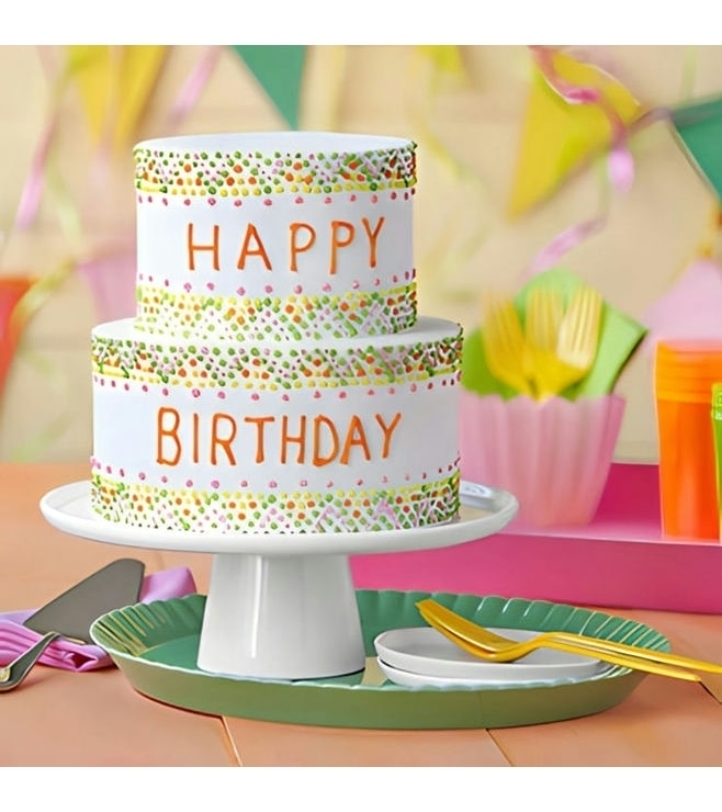 كعكة عيد ميلاد منقطة، كعكات