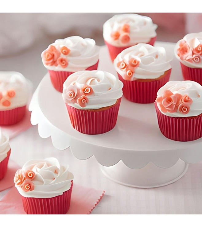 دزينة كب كيك بزخارف زهرية، عيد ميلاد