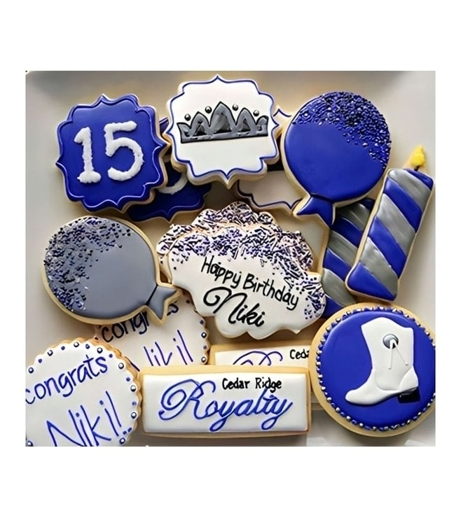 True Blue Birthday Cookies, Cookies