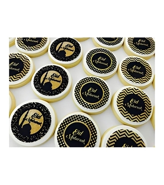 كعكات العيد المكتوبة بالذهب