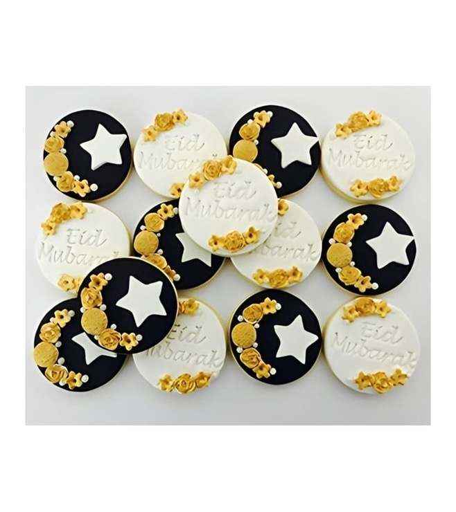 كعكات عيد الهلال المزهرة