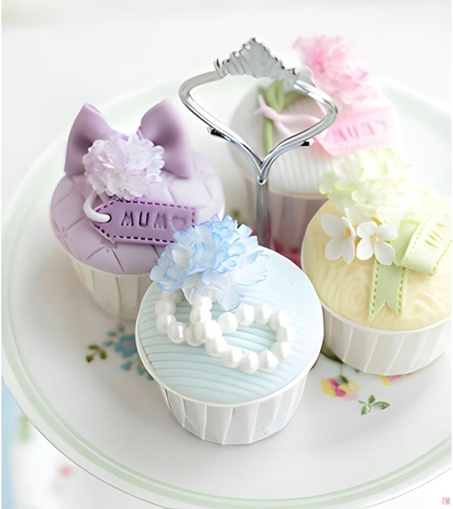 كب كيك تمنيات عيد الأم