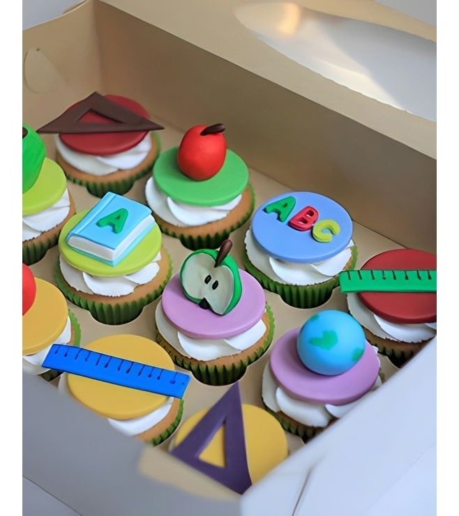 كب كيك جاهز للمدرسة