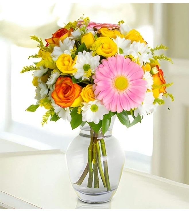 باقة أزهار عيد ميلاد