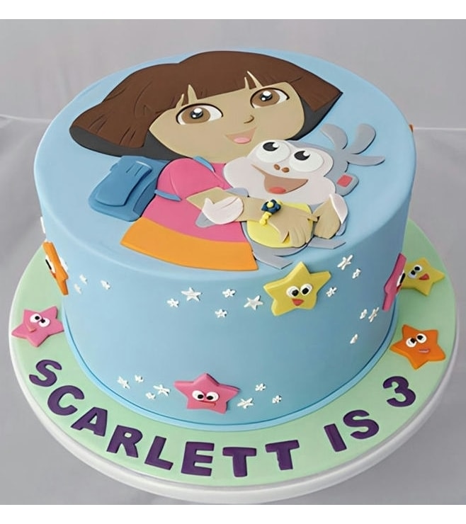 كعكة السماء المرصعة بالنجوم من دورا وبوتس