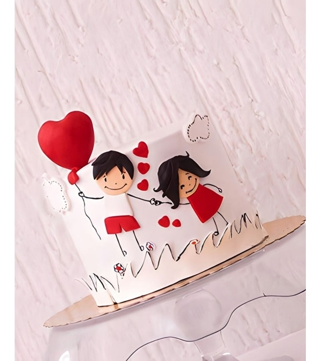 كعكة "الحب في الهواء"، كعكات مخصصة