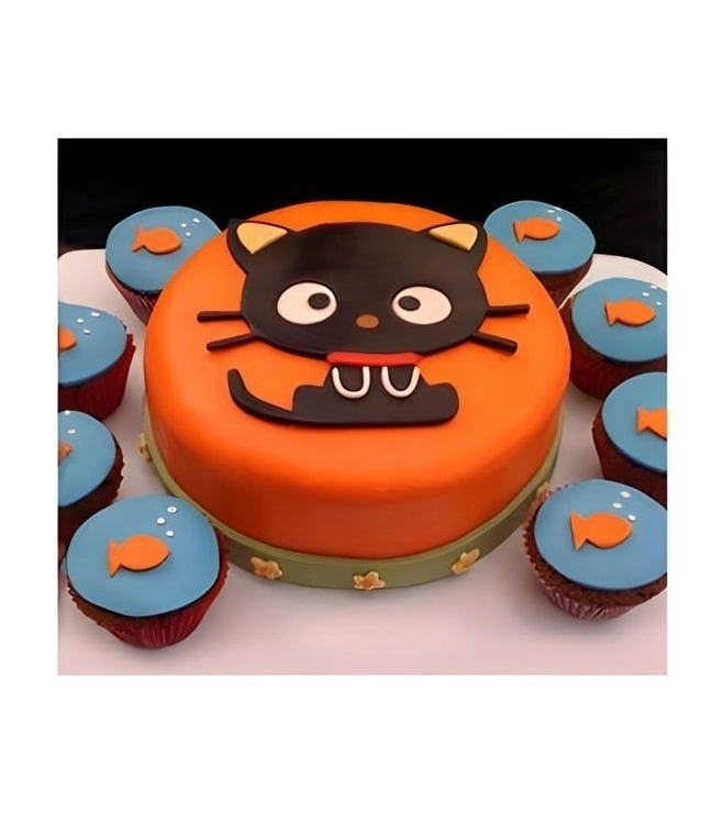 كعكة القطة في حوض السمك، كعكات