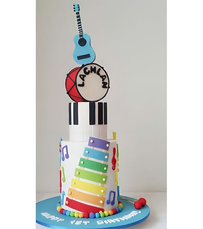كعكة آلات موسيقية للأطفال، كعكات