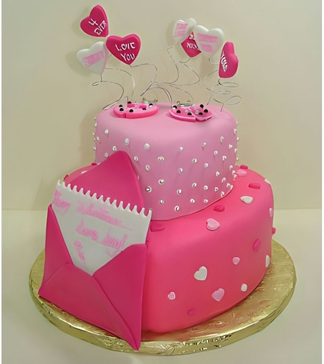 كعكة رسائل الحب، كعكات