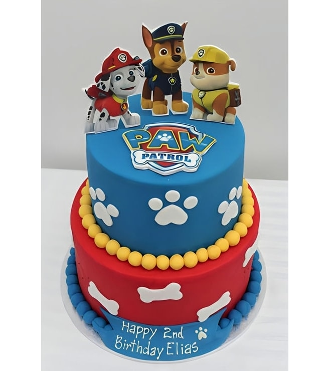 كعكة بو باترول ثنائية الأبعاد