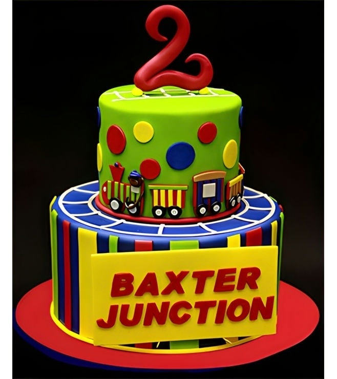 كعكة قطار الألوان الزاهية، كعكات