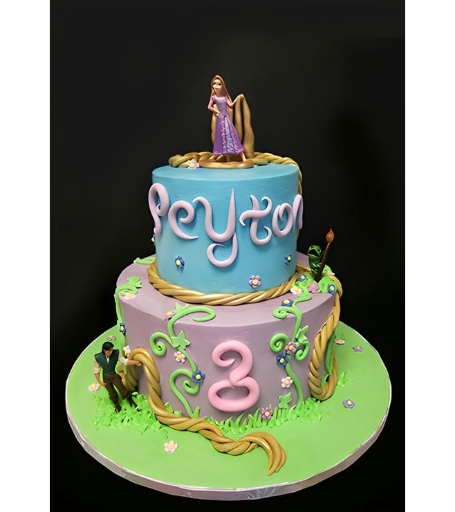 كعكة متدرجة "مغامرة رابونزيل العظيمة"، كعكات