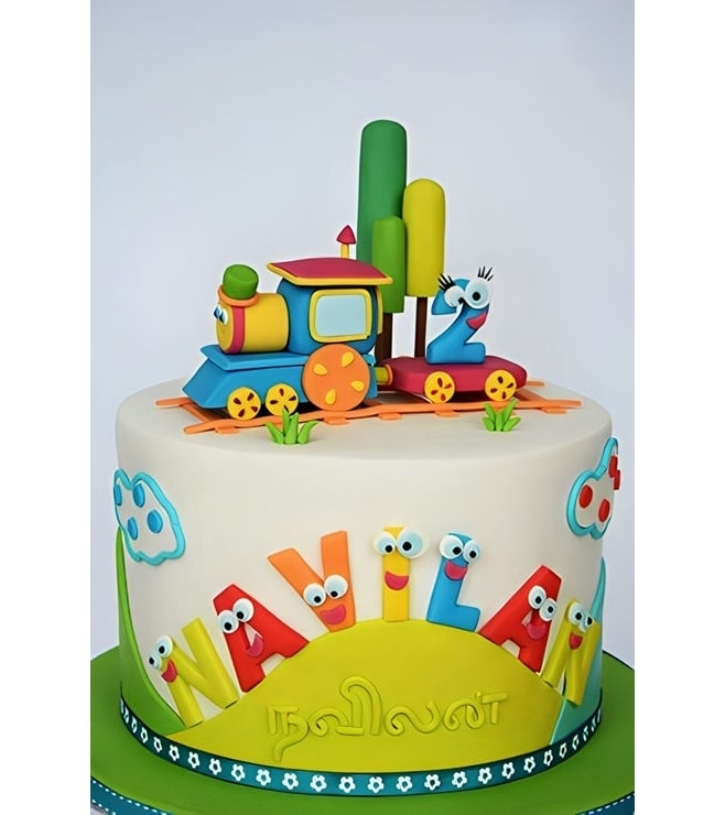 كعكة قطار كارتونلاند 2