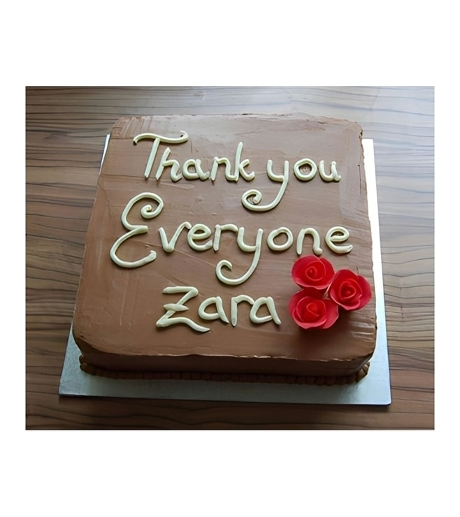 كعكة الشوكولاتة مع بطاقة شكر، كعكات