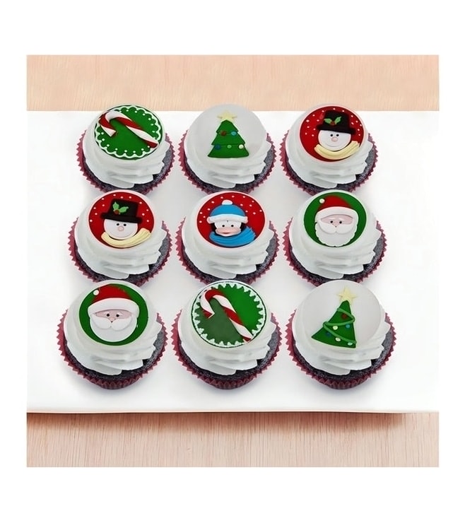 دزينة (12) كب كيك رائعة لعيد الميلاد