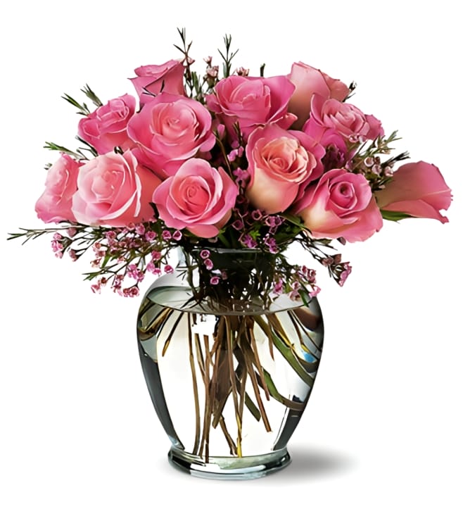 A Pretty Pink Dozen, Flowers