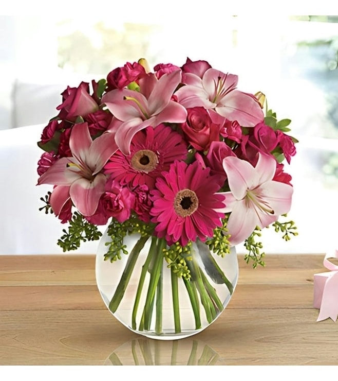 قليل من اللون الوردي، زهور الأقحوان