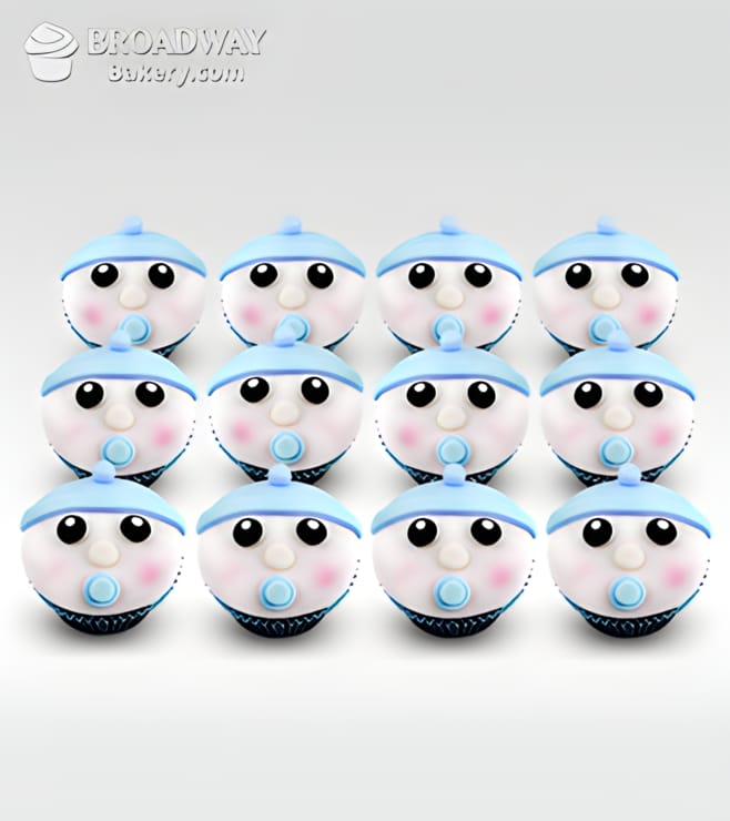 إنه صبي! كب كيك للاحتفال - دزينة، كعكات