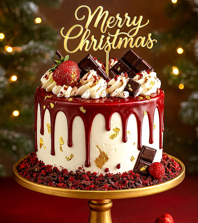 Berry Red Ganache Swirl