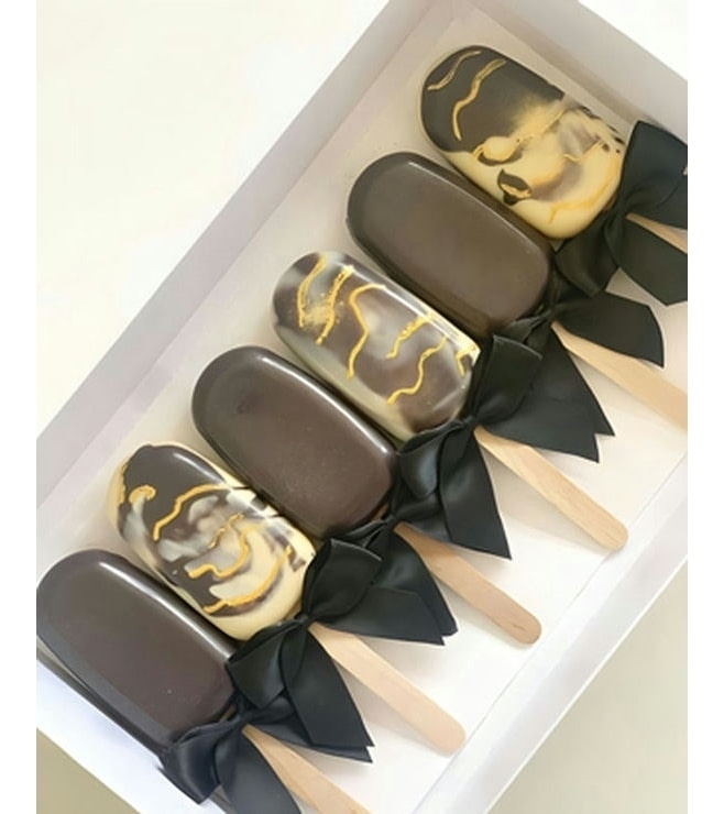 كعكات ماربلية سوداء