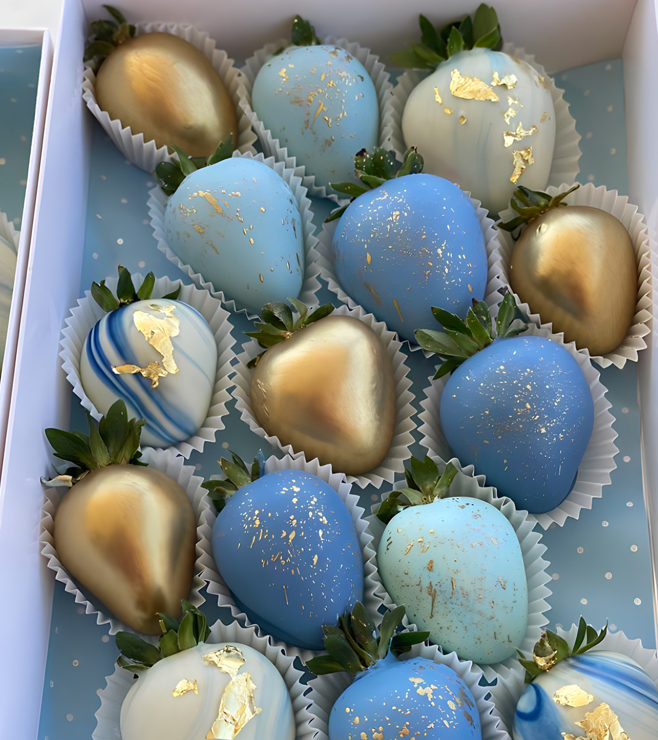 Blue Velvet Dipped Strawberries