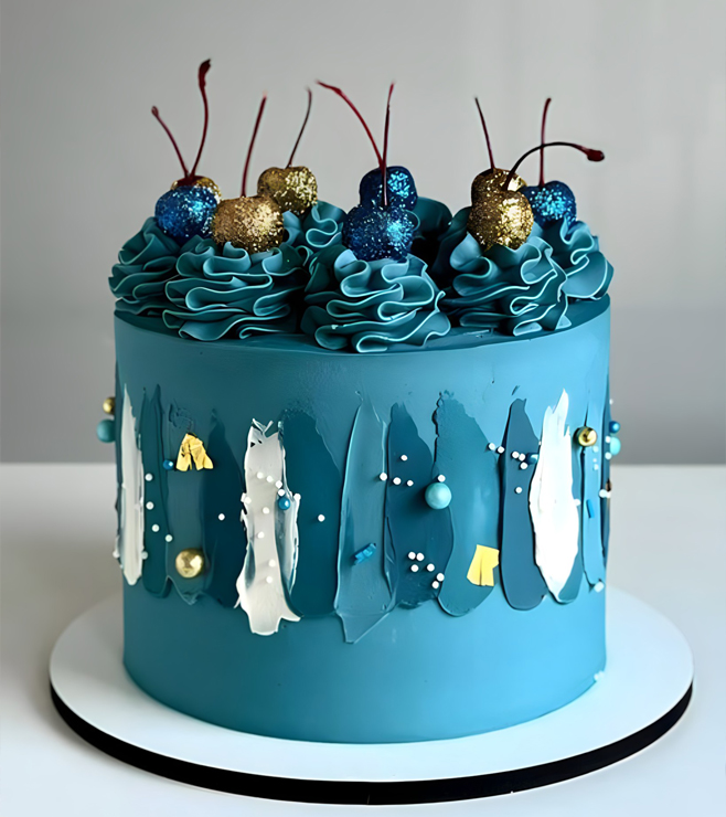 كعكة التوت الأزرق