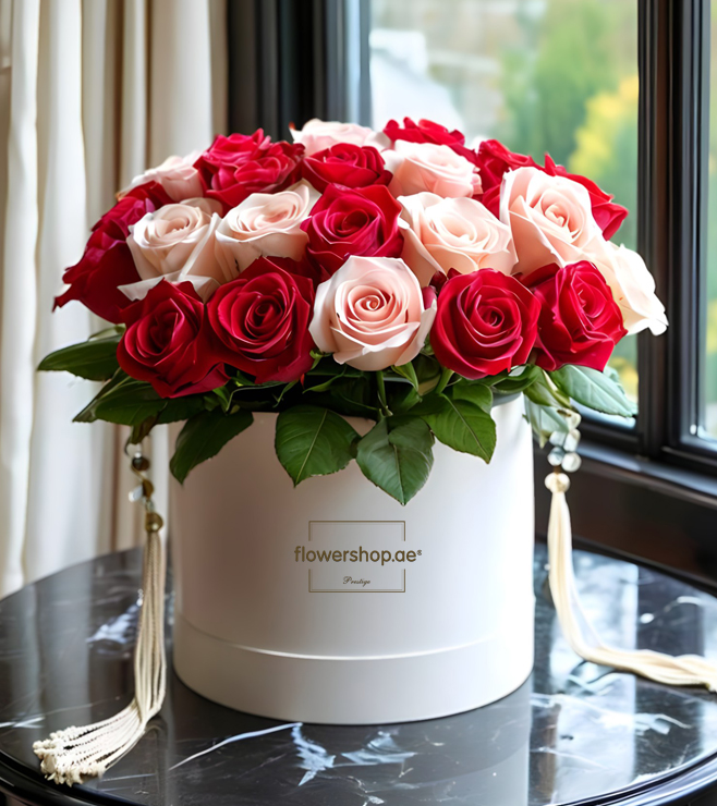 علبة قبعات Blushing Duo، الحب والرومانسية