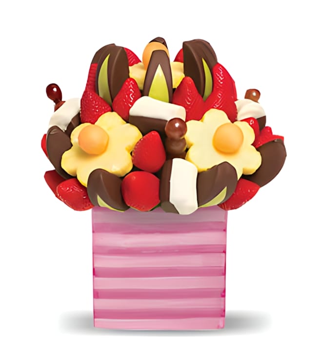 تصميم فاكهة وردية خجولة