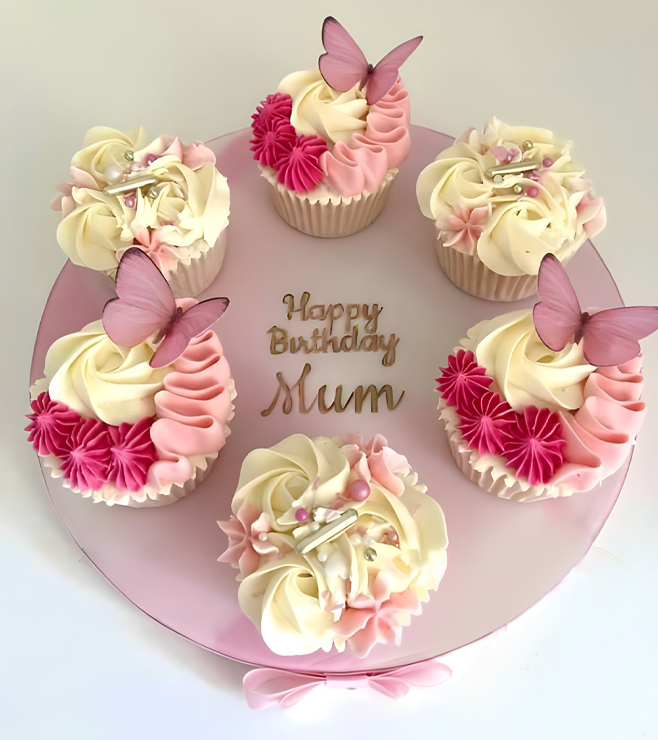 كب كيك على شكل فراشة لأمي، عيد الأم