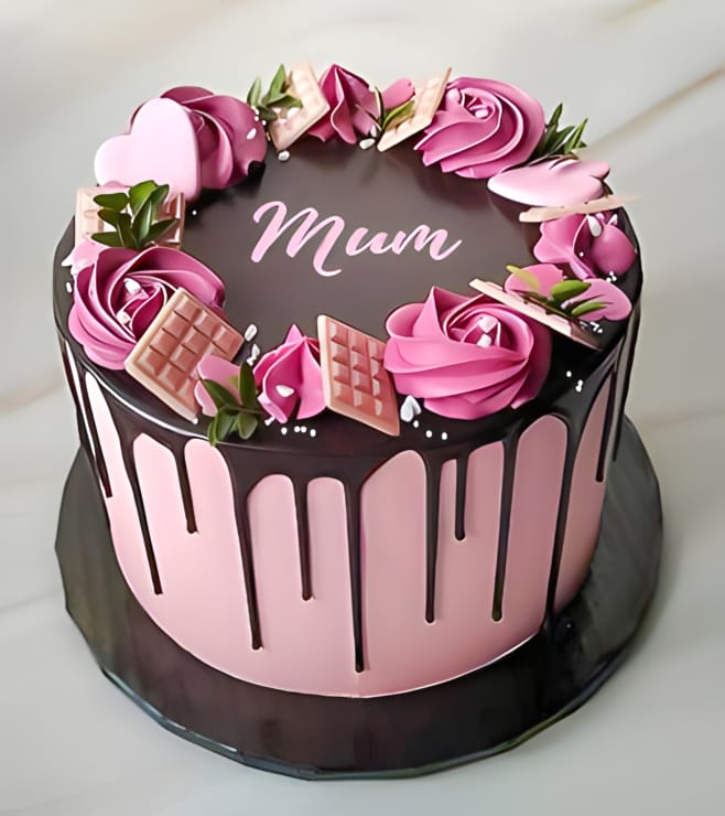 كعكة القلوب والقبلات