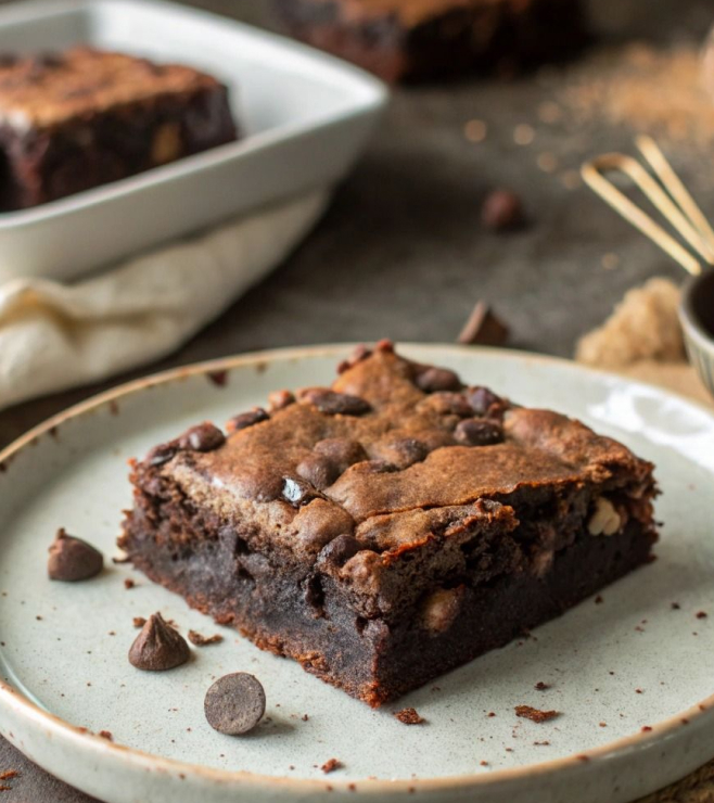 براونيز مغطاة بالشوكولاتة