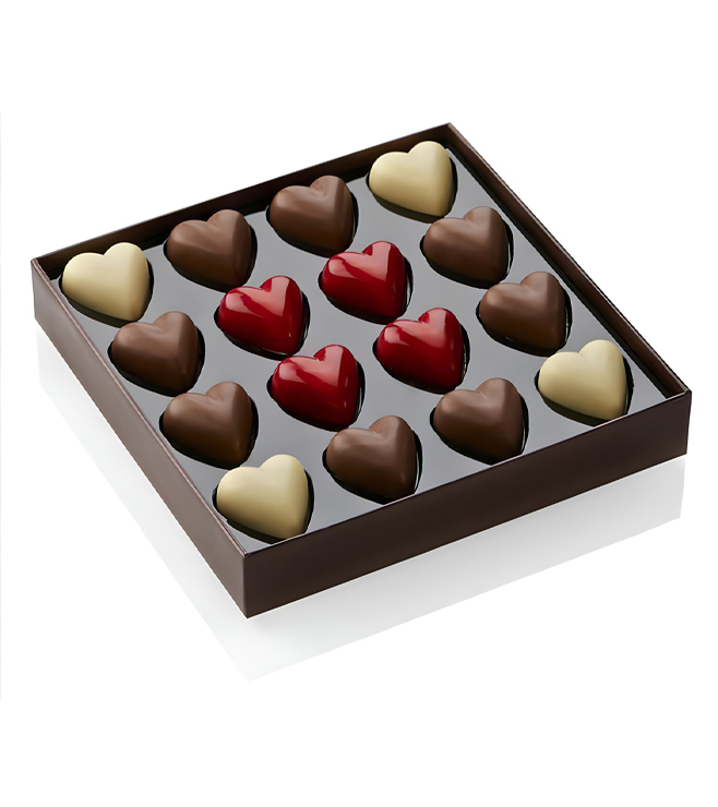 قلوب الشوكولاتة السعيدة