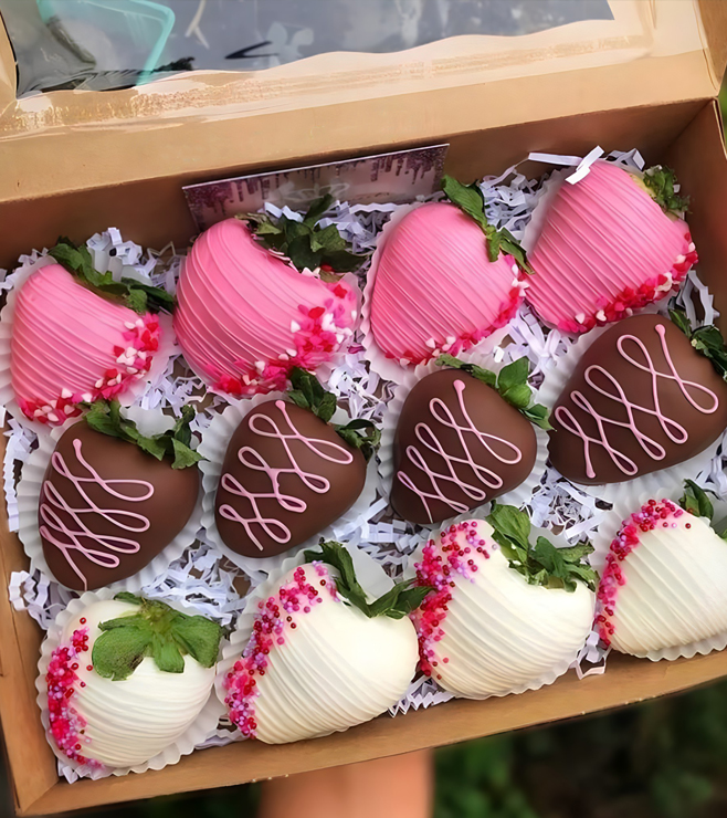 فراولة مغطاة بالشوكولاتة