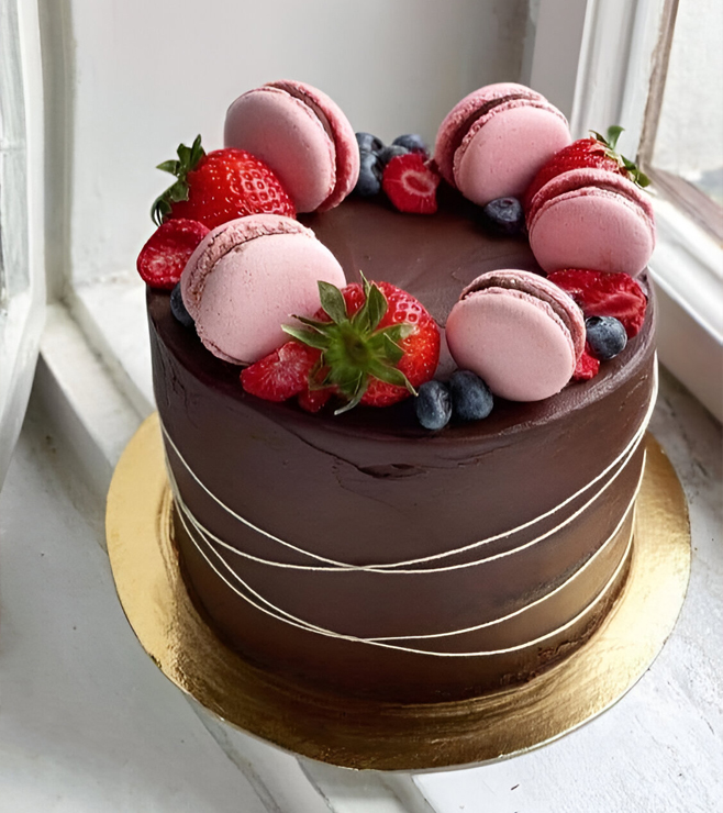 كعكة الشوكولاتة الأنيقة