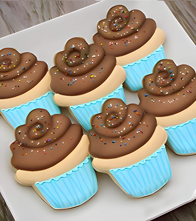 Chocolate Swirls Cupcake Cookies, Cookies