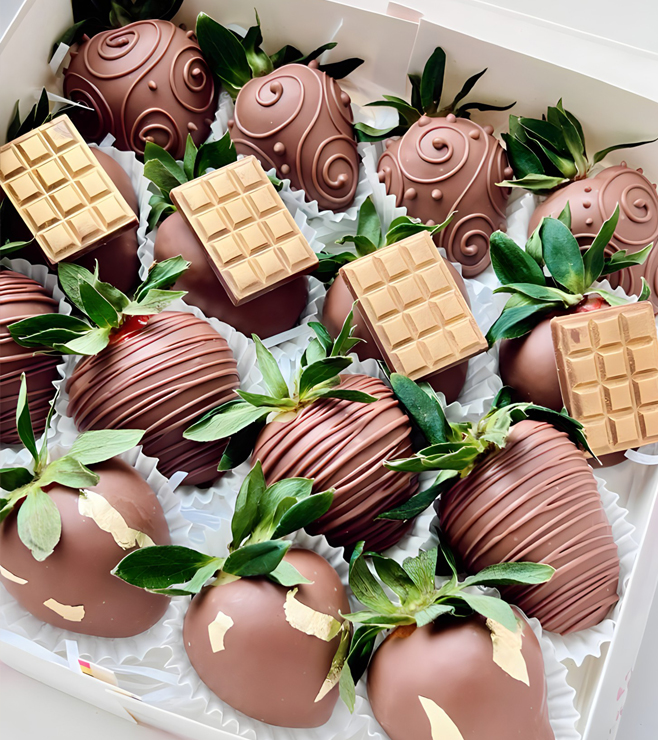 شوكولاتة الفراولة اللذيذة