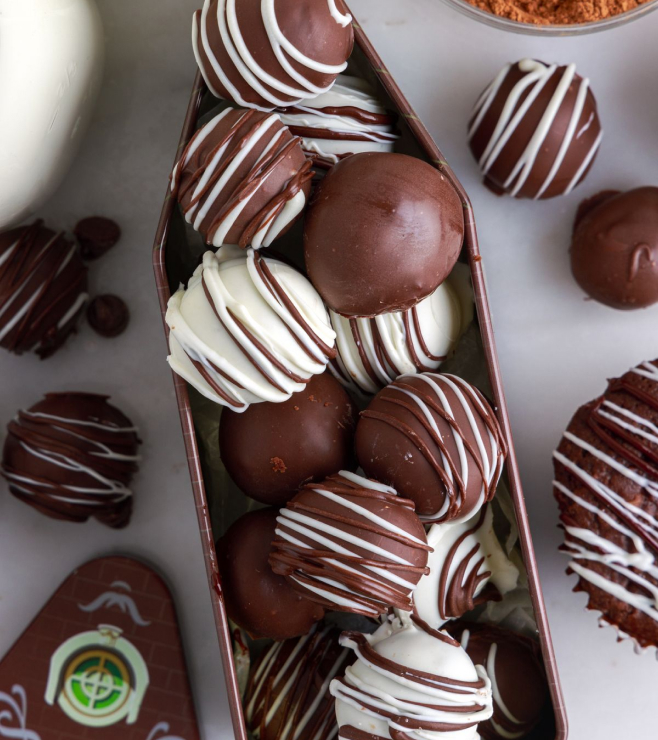Classic Two-Tone Truffles