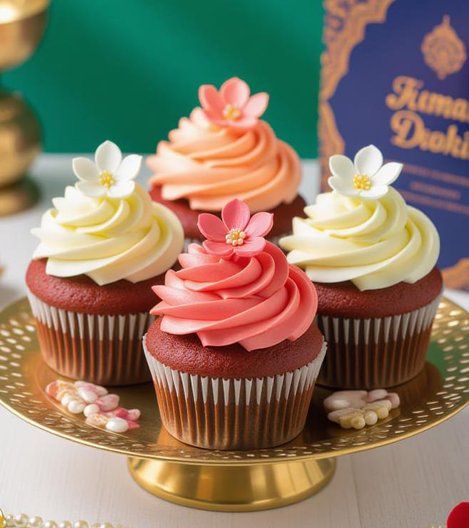 Coral Grace Cupcakes