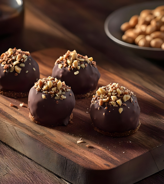 ترافل الشوكولاتة بالمكسرات المطحونة