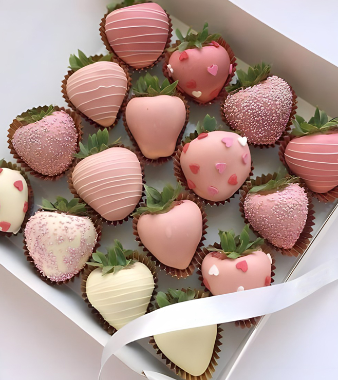 فراولة وردية لذيذة