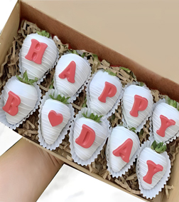 حفلة عيد ميلاد بالفراولة المغموسة